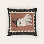 Samoyed Halloween Woven Pillow