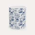 Bull Terrier Blue Toile Mug
