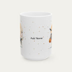 Custom Cavalier Spaniel Tri Color Halloween mug