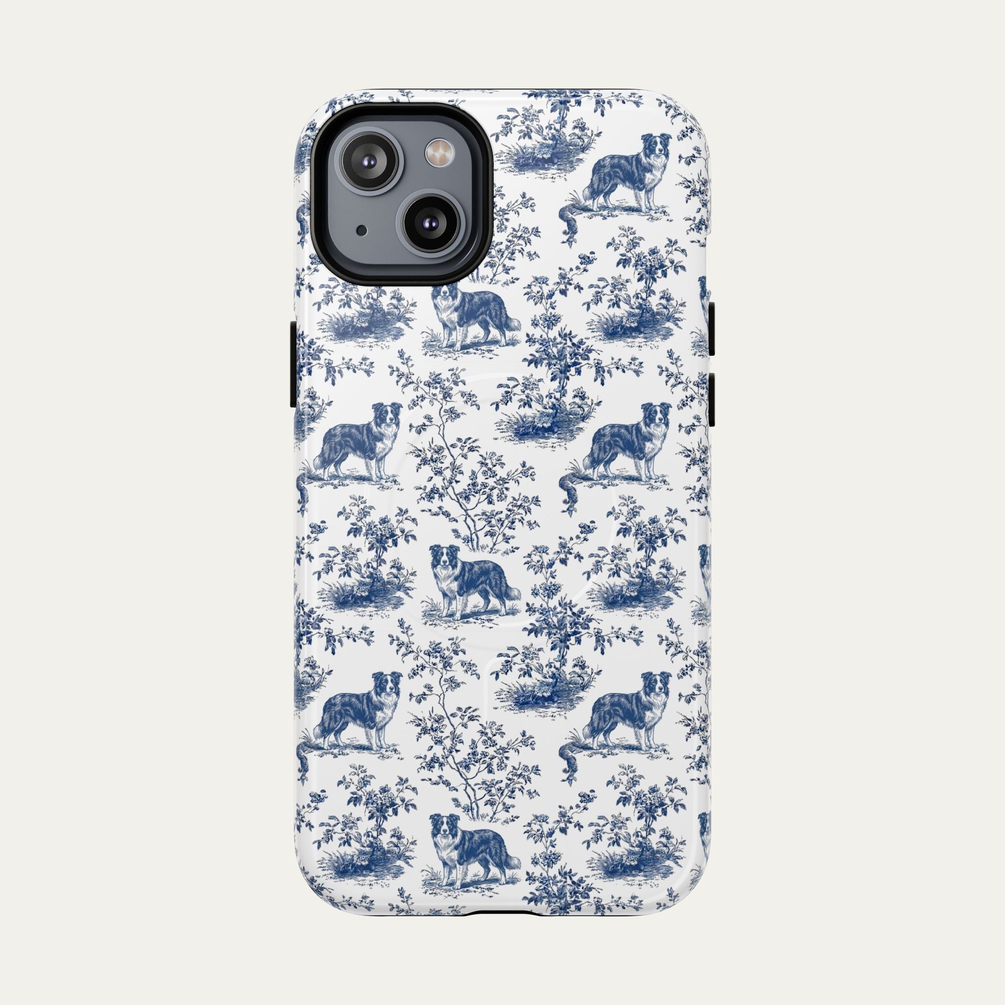Border Collie Blue Toile Phone case