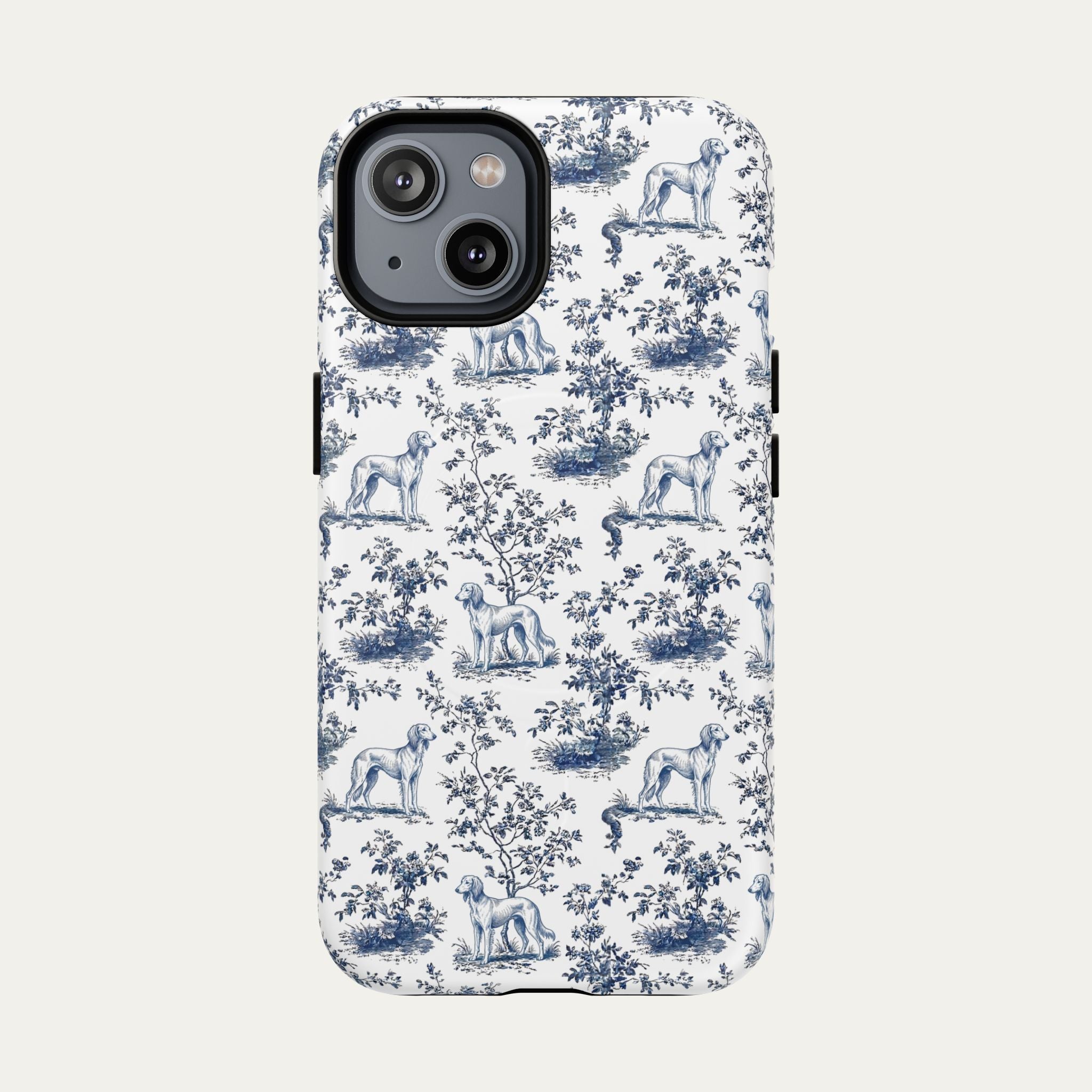 Saluki Blue Toile Phone case