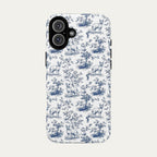 Sphynx Cat Blue Toile Phone case