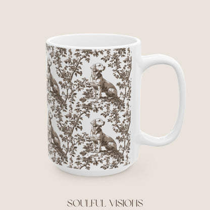 Labrador Retriever Toile De Jouy Mug