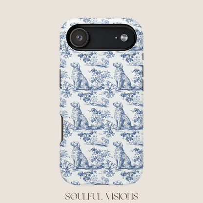 Golden Retriever Toile De Jouy Magnetic Phone Case