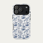 Shar Pei Blue Toile Phone case