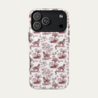 Irish Setter Burgundy Toile phone Case
