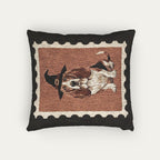 Basset hound Halloween Woven Pillow