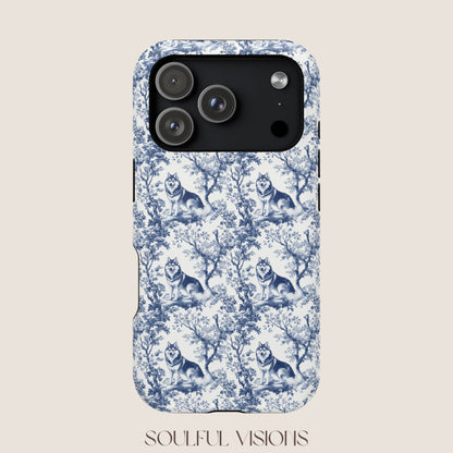 Husky Toile De Jouy Magnetic Phone Case
