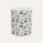 Boxer Sage Green Toile Mug