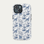 Irish Setter Blue Toile Phone case