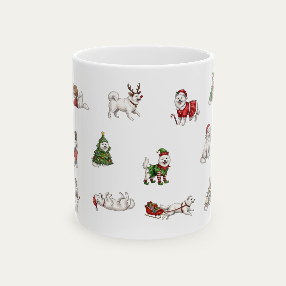 Samoyed Christmas Mug