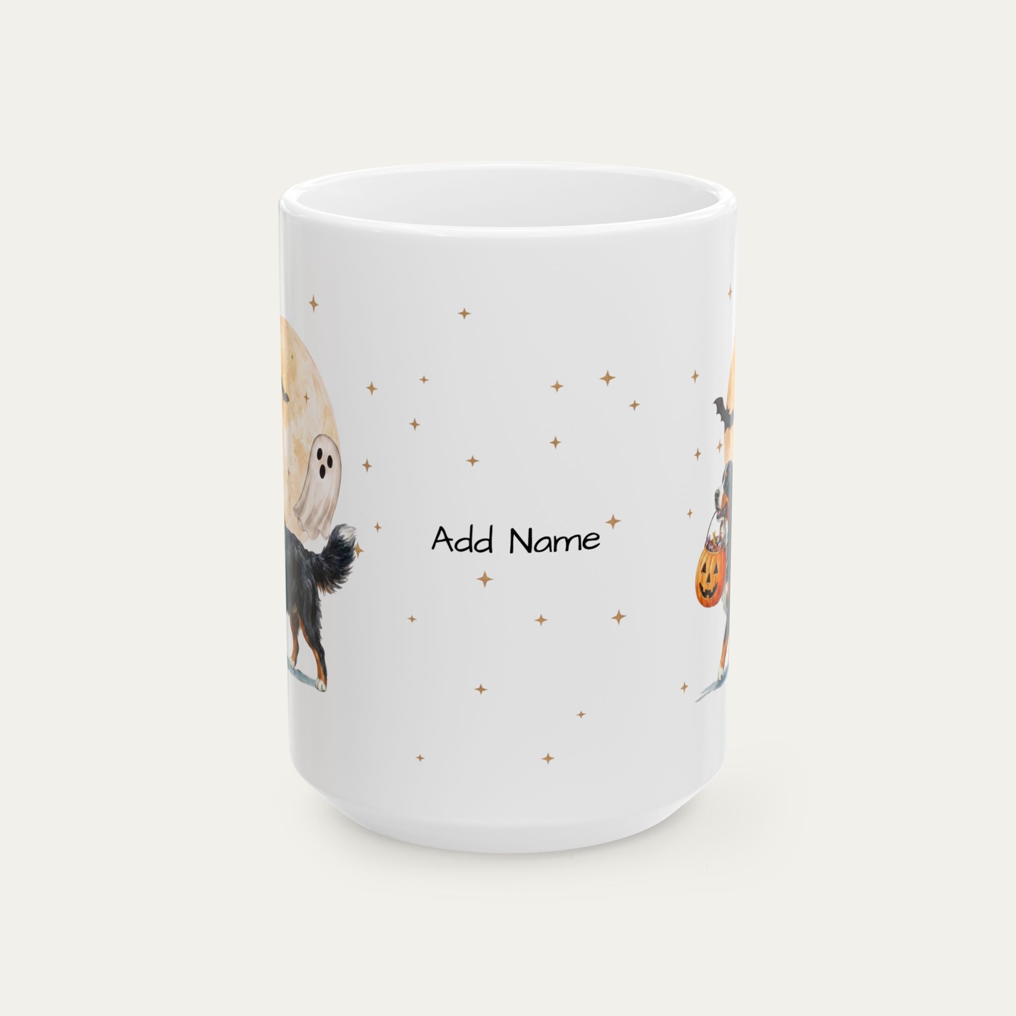 Custom Bernese Mountain Halloween mug
