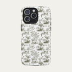 Maltese Sage Green Toile phone Case