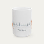 Custom Vizsla Golden Rust Chistmas Santa Hat Mug