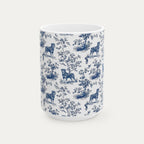 Rottweiler Blue Toile Mug