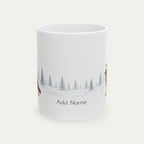 Custom German Shepherd Black and Red  Christmas Santa Hat Mug