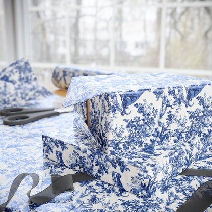 Pitbull French Toile De Jouy Wrapping Paper