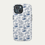 Sphynx Cat Blue Toile Phone case