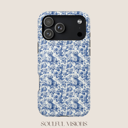 Bichon Frise Toile De Jouy Magnetic Phone Case