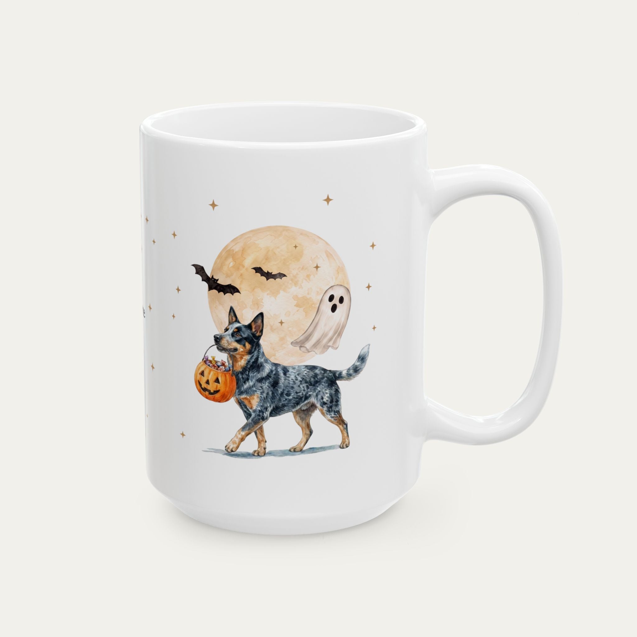Custom Australian Cattle Blue Halloween mug