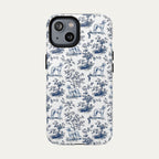 Saluki Blue Toile Phone case