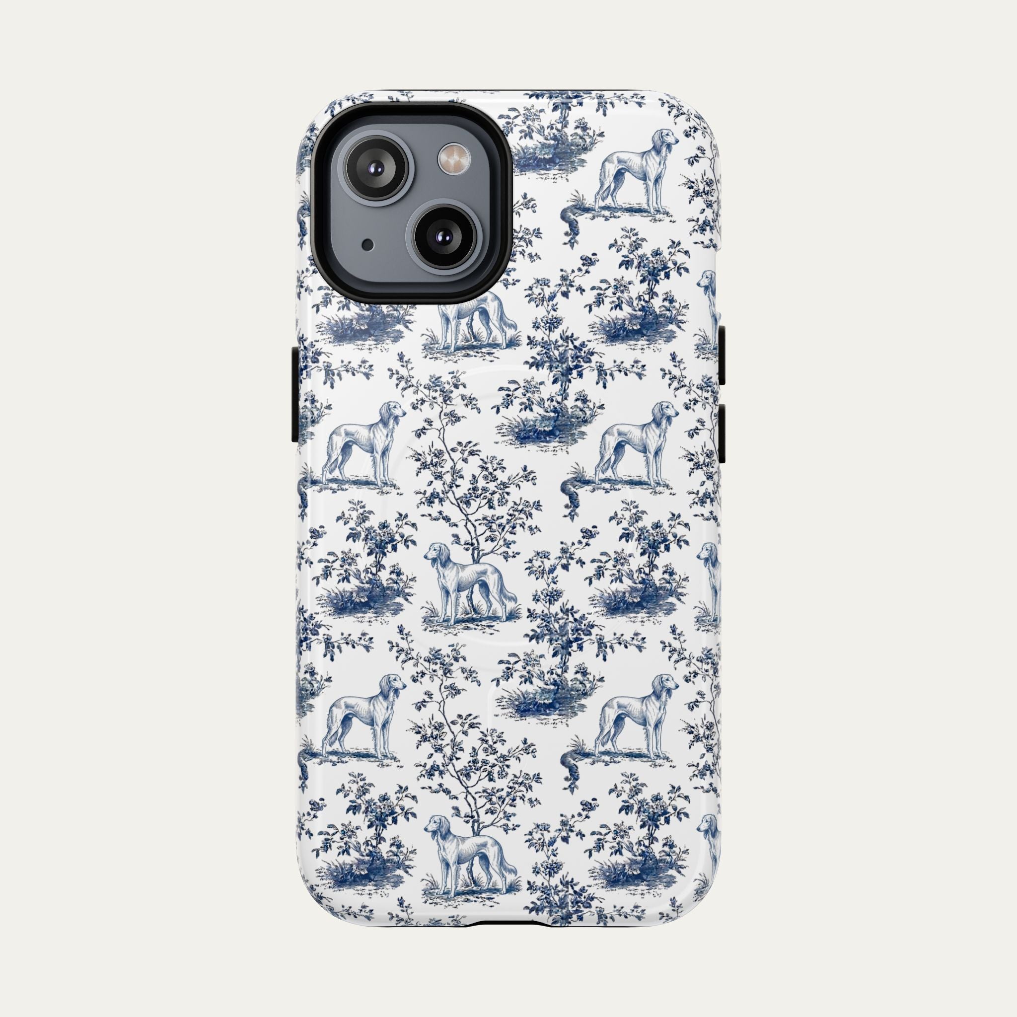 Saluki Blue Toile Phone case