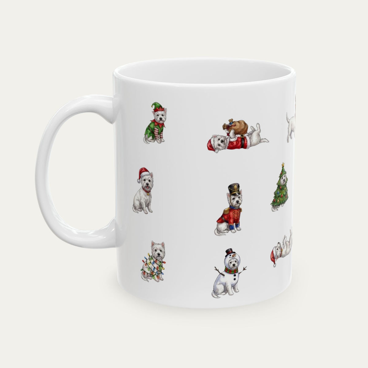 Westie Christmas Mug