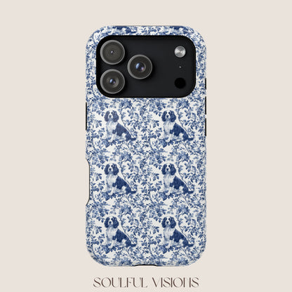 English Springer Spaniel Toile De Jouy Magnetic Phone Case