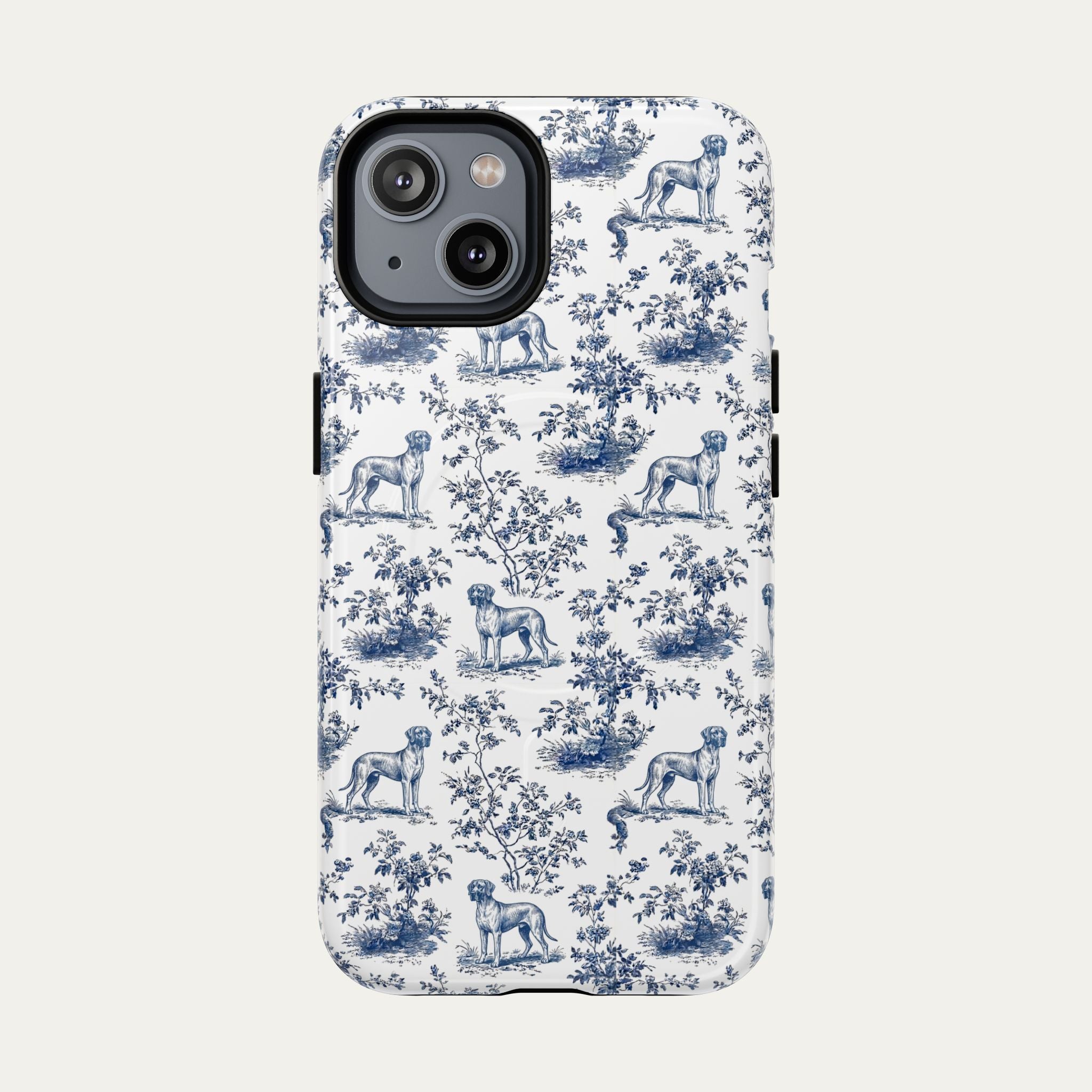 Great Dane Blue Toile Phone case