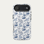 Labrador Retriever Blue Toile Phone case
