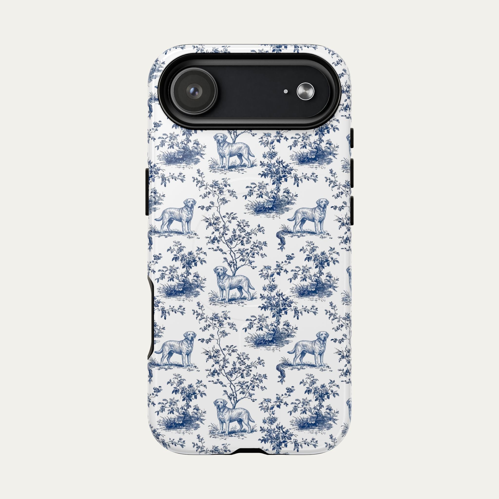 Labrador Retriever Blue Toile Phone case