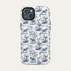 Bloodhound Blue Toile Phone case