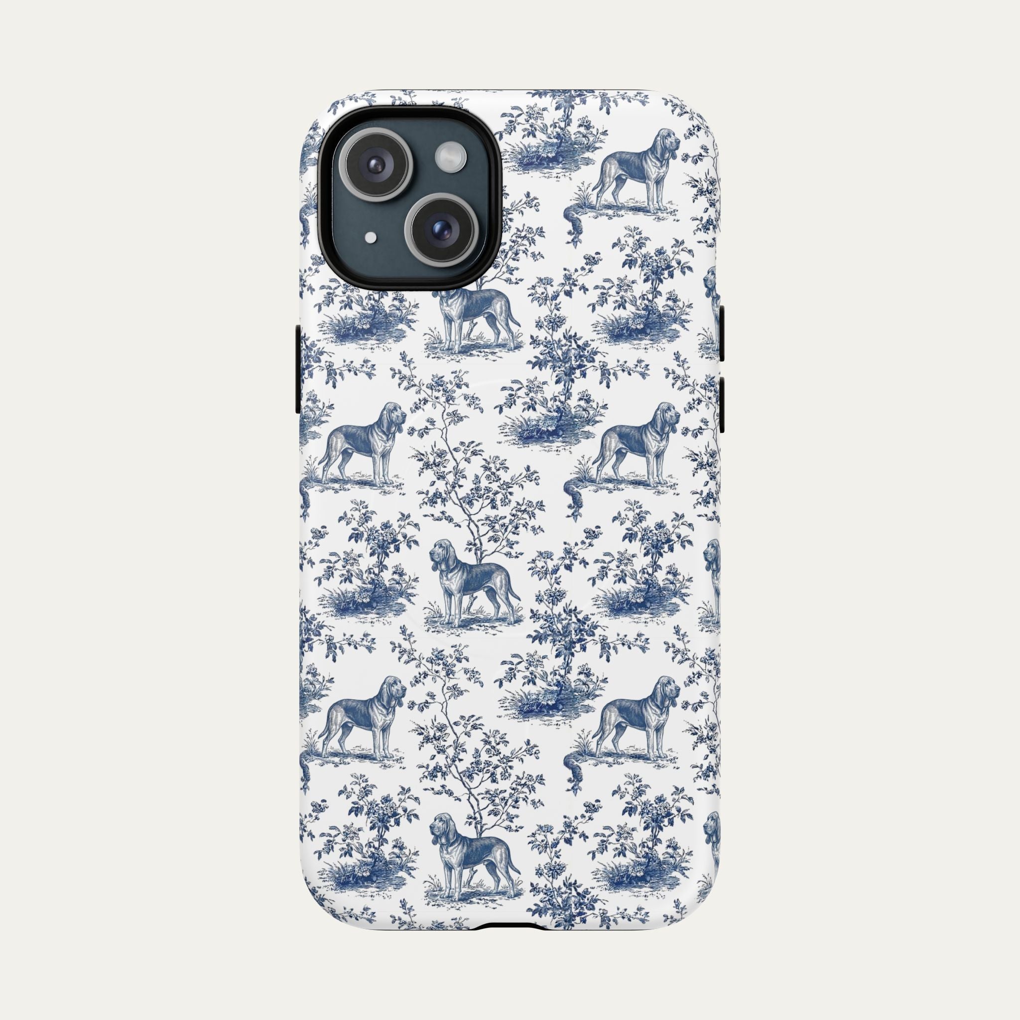 Bloodhound Blue Toile Phone case