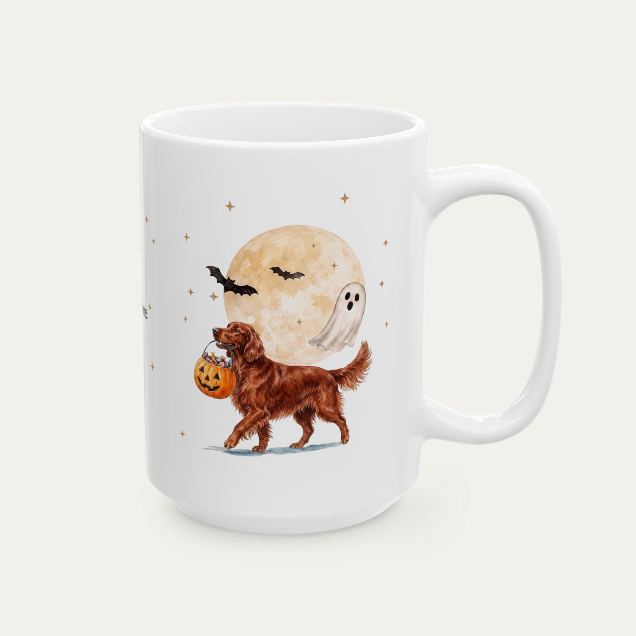 Custom Irish Setter Halloween mug