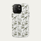 Schnauzer Sage Green Toile phone Case