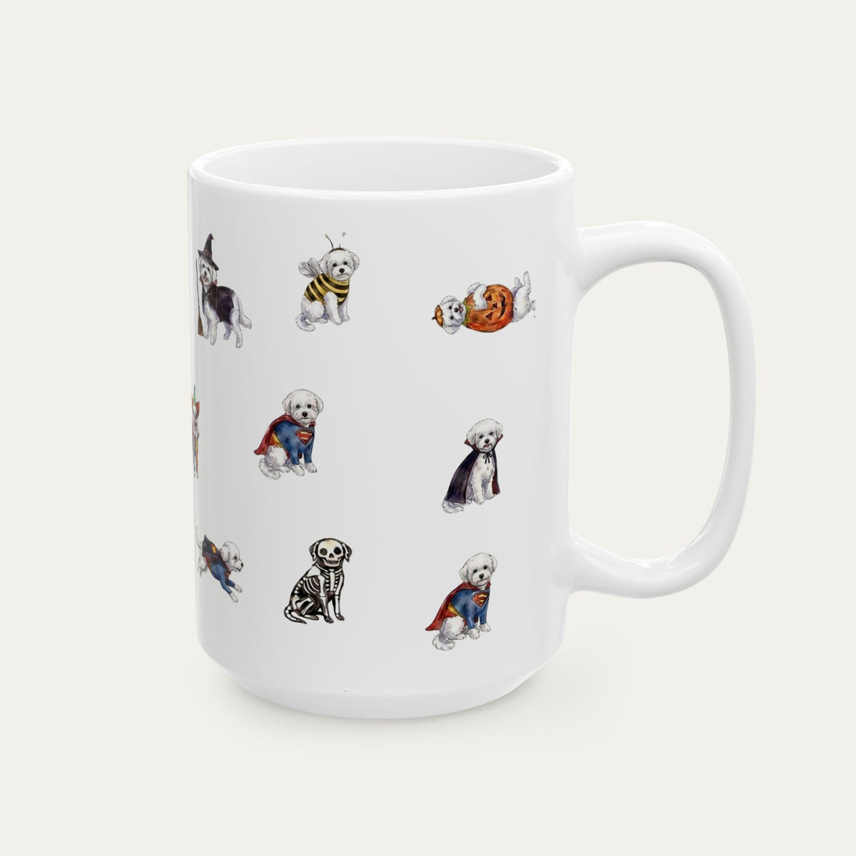 Bichon Frise Halloween mug