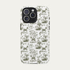 Basenji Sage Green Toile phone Case