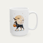 Custom Doberman Cropped Ears Halloween mug