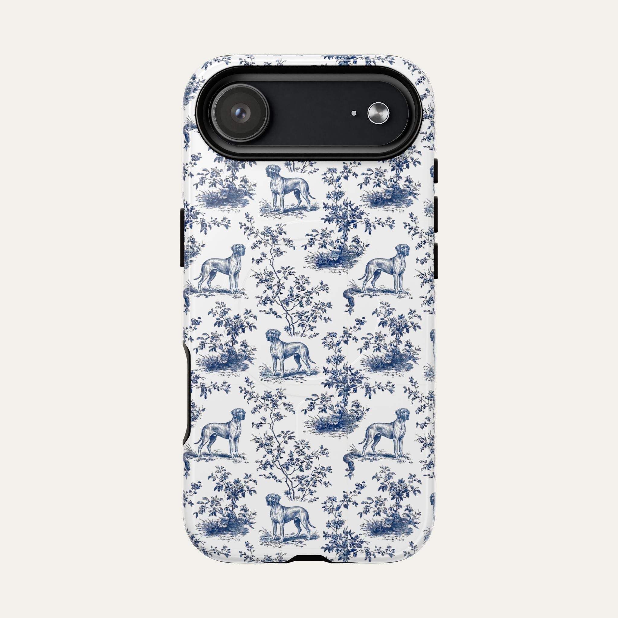 Great Dane Blue Toile Phone case