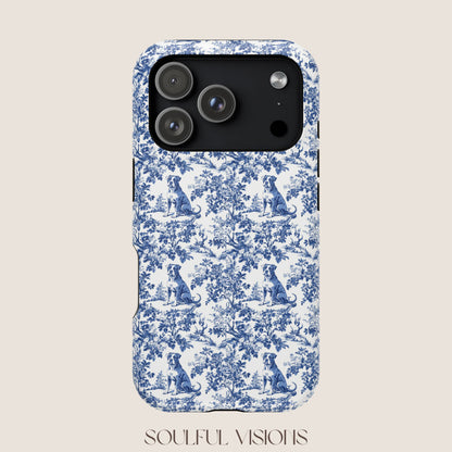 Pitbull Toile De Jouy Magnetic Phone Case