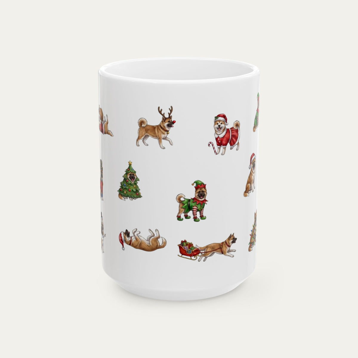 Akita Christmas Mug