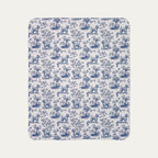 Wheaten Terrier Toile De Jouy Fleece Blanket
