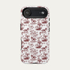 English Springer Spaniel Burgundy Toile phone Case