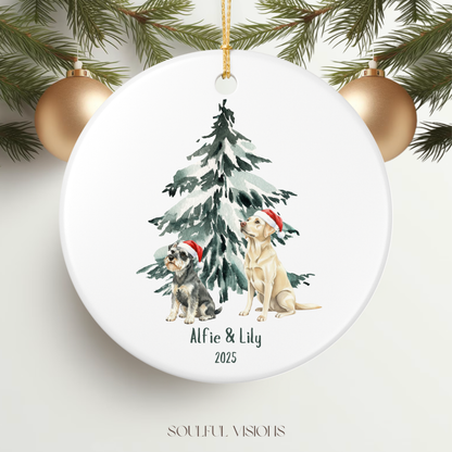 Custom Dog Christmas Ornament