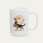 Custom German Shepherd Halloween mug