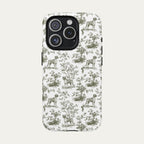 Boxer Sage Green Toile phone Case