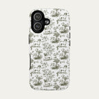 Pug Sage Green Toile phone Case