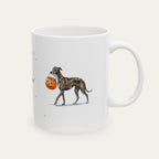 Custom Greyhound Brindle Halloween mug