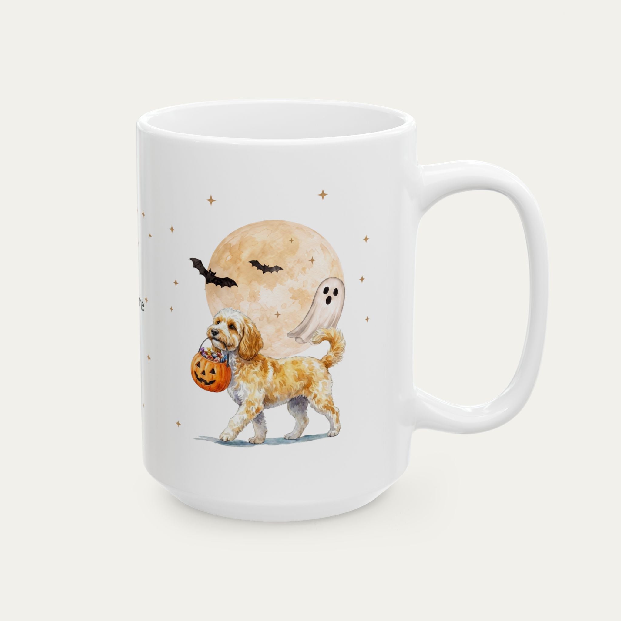 Custom Cockapoo Halloween mug
