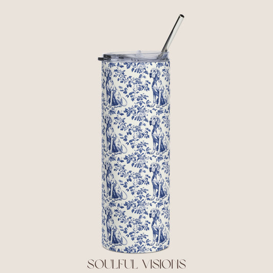 Great Dane Stainless Steel Tumbler With Straw, 20oz